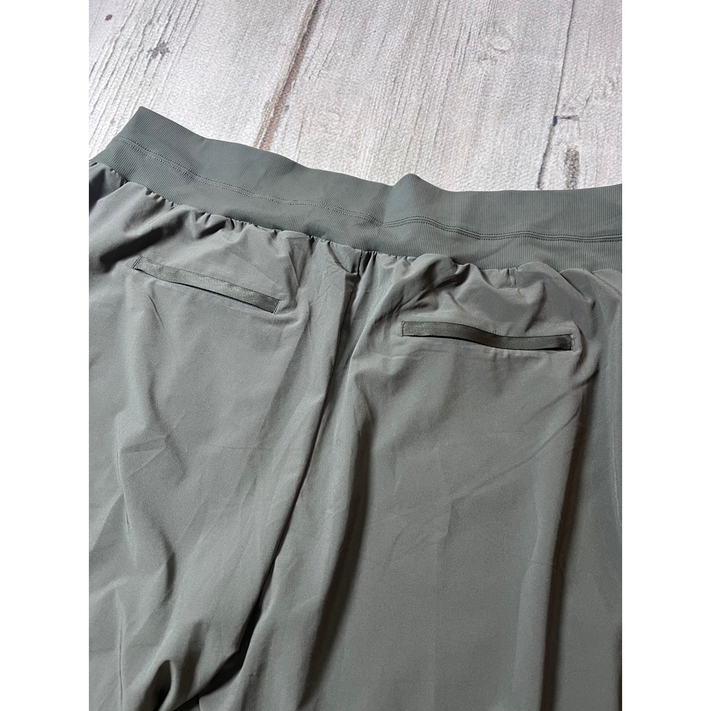 Athleta Nolita Wide Leg Pants Women 26 Olive Green/ Gray Athleisure Minimalist - Picture 6 of 6